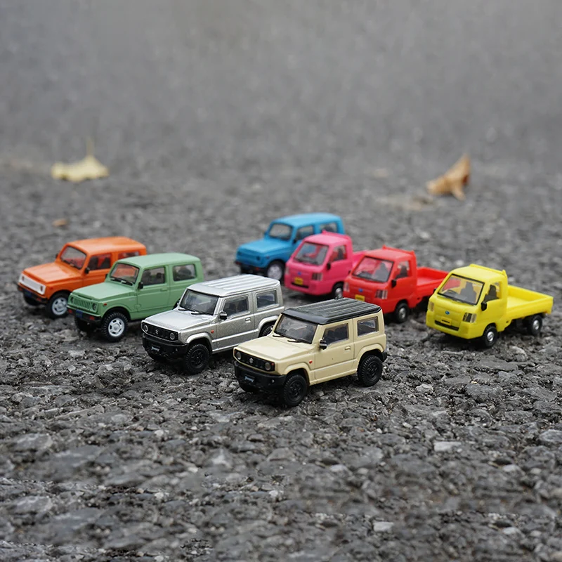 1/64スケール ジムニー ミニカー 9台セット ガチャ ガチャでこの作りは感動!BEAM スズキ Jimny JB64W VER.2 1/64