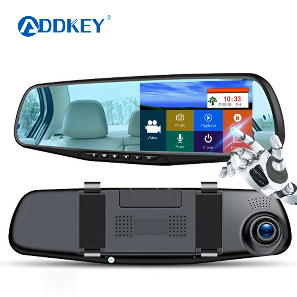 Автомобильный видеорегистратор ADDKEY с камерой заднего вида 4 3 дюйма FHD