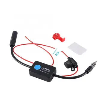 

Oversea Universal 12V Car FM Radio Aerial Antenna Signal Reception Amplifier Booster car radio antenna accessories