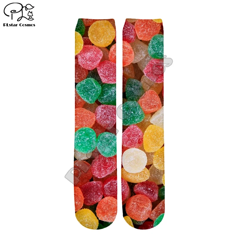

PLstar Cosmos Cartoon Candy Funny Colorful Beautiful Unisex gums casual 3DPrint Women/men/boy/girl Cotton Ankle Socks style-2