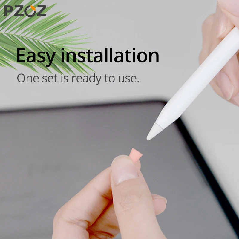 Pzoz Peças Capa Protetora para Apple Lápis 2st Caneta Ponto Stylus Penpoint Capa de Silicone Case Protetor para Apple Pencil2 Case - Imagem 3