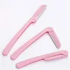 3Pcs/Set Pink Facial Eyebrow Trimmer Armpit Hair Razor Beauty Face Eye brow Shaper Shaver Stainless Steel Blades Makeup Tools ► Photo 2/6