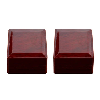 

2pcs Ring Box Case Ring Box Jewelry Box Jewelry Box Gift Box Made Of Wood + Velvet