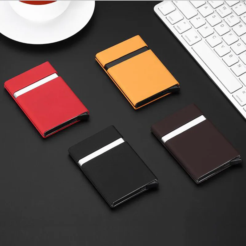 Bycobecy, новинка, металлические RFID держатели для кошельков, модный кредитный держатель для карт, высокое качество, кошелек для мужчин и женщин, Твердый Чехол для карт