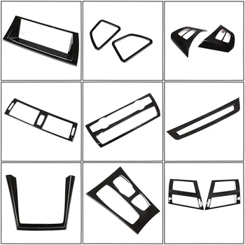 

For 2008-2013 BMW X5 X6 E70 E71ABS black car interior steering wheel trim strip frame cover trim strip