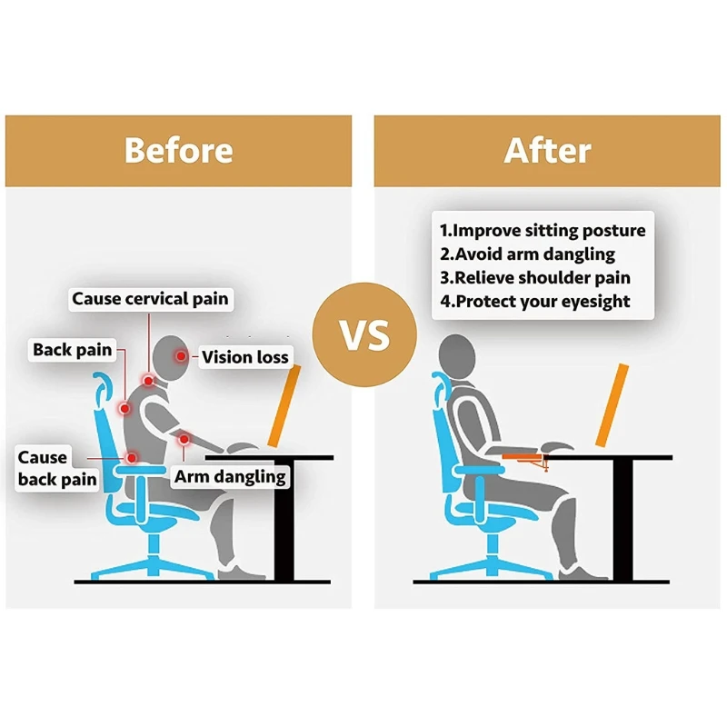 

Эргономичный Регулируемый удлинитель для компьютерного стола H7JA, кронштейн для поддержки рук и запястья, складной, упрощает руки (черный)