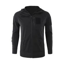 Стиль, уличная флисовая тактическая толстовка с капюшоном, тканая эластичная толстовка A199