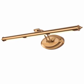 

Modern LED Light for Bathroom Lighting, 180 Degree Rotation, Makeup Lights Wall Sconce Lamp, Yellow Bronze, 9W, 45CM Long
