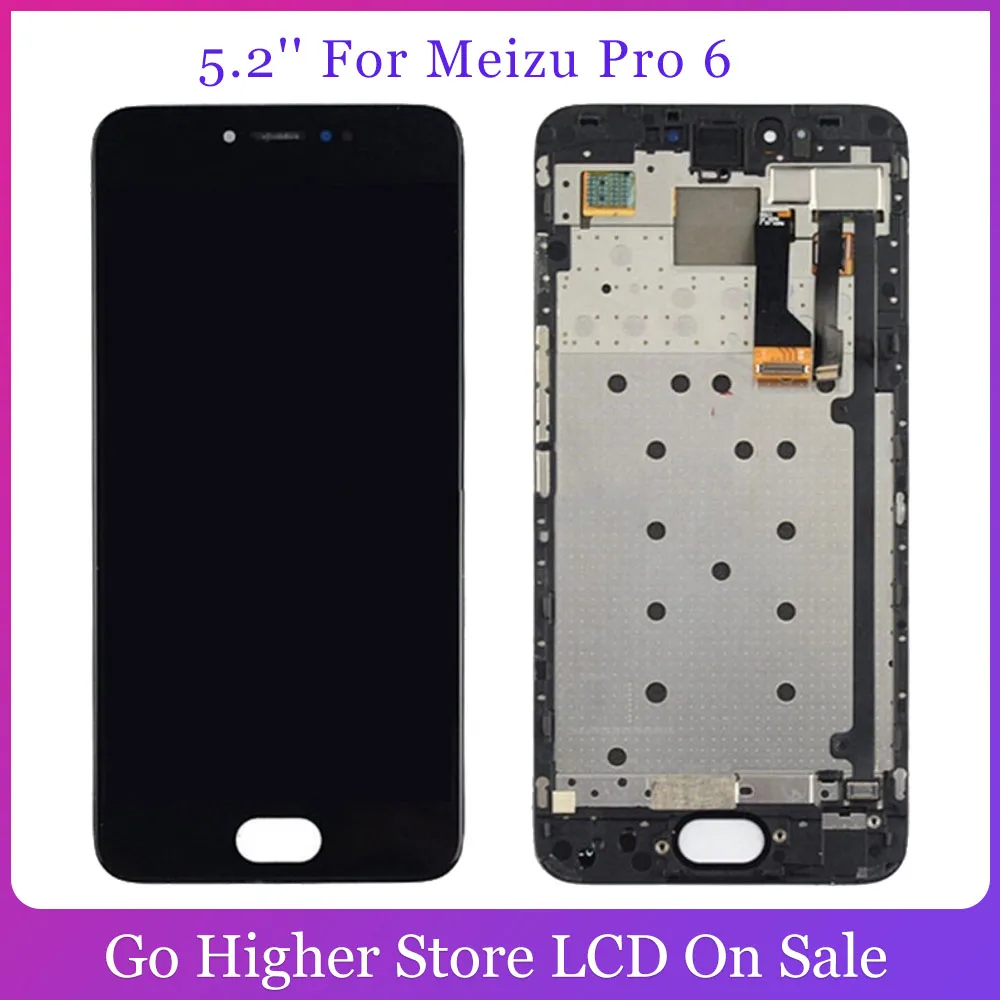 ЖК-дисплей 5 2 дюйма для Meizu Pro 6 M570M M570C M570Q сенсорный экран панель в сборе запчасть