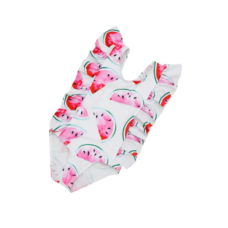 Children's swimsuit summer little girl's one-piece swimsuit baby girl bikini suit fruit printed Ruffle