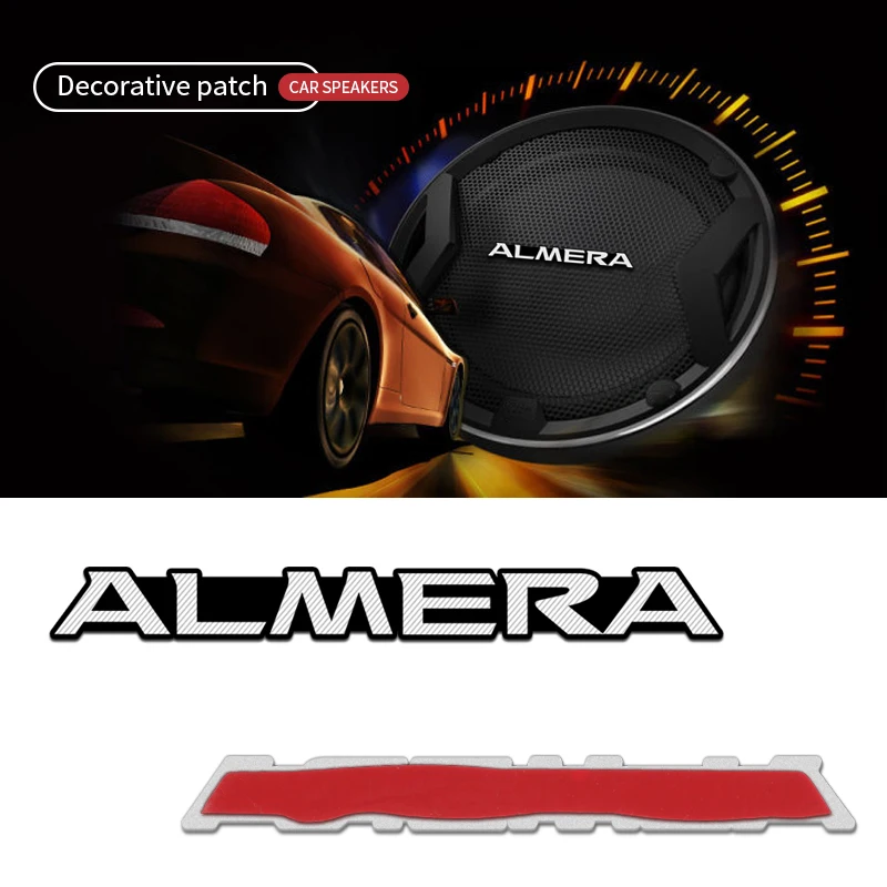 10pcs car audio decorate 3D Aluminum Badge Emblem Sticker For Nissan Almera G15 N16 Car-Styling Accessories