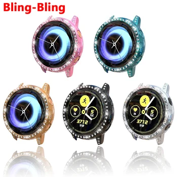 

Diamond watch case For Samsung galaxy watch active/SM R500 case cover Bumper colorful Transparent TPU protective case