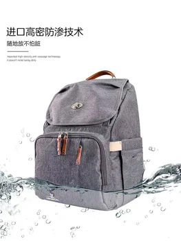 

2020 New Style Fashion Mummy Backpack Multi-functional Waterproof Large-Volume Mom and Baby Diaper Bag Printed Backpack