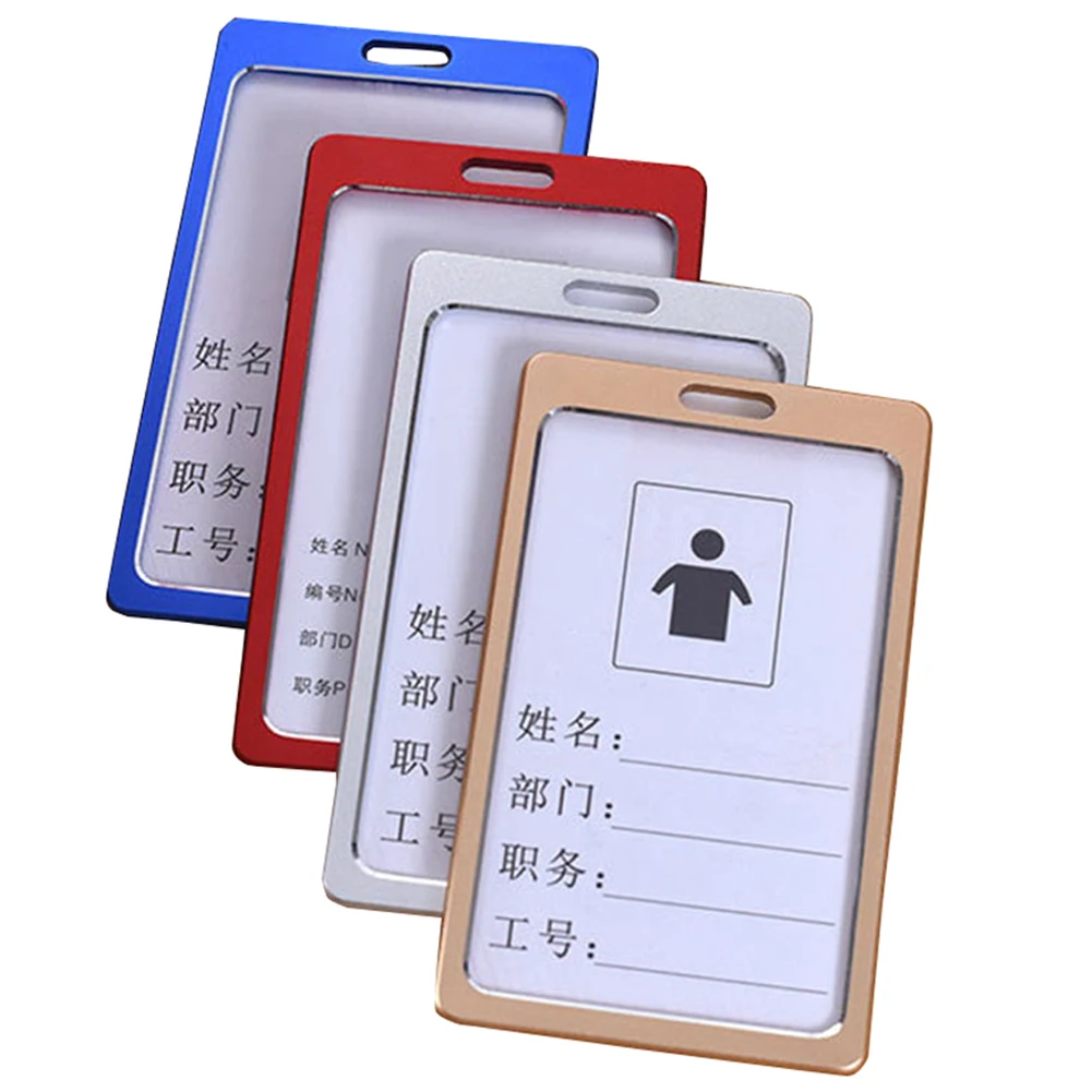 1 шт. держатели именных карточек из алюминиевого сплава для работы визитная