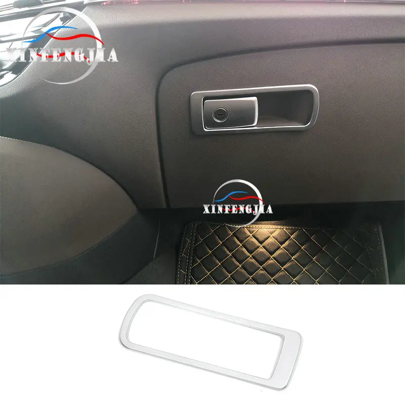 

For BMW 5 Series 6GT G32 G30 17-19 Chrome ABS Copilot Glove Box Storage Box Trim