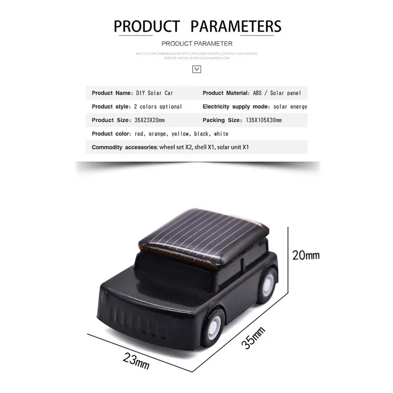 Children DIY Assemble Solar Power Car Science Educational Solar Powered ToyEnvironmental Toys 30AG02 (3)
