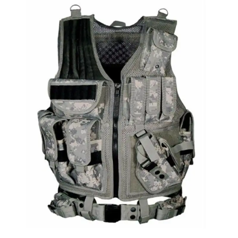 ACU camouflage grey Боевая пластина Перевозчик штурмовая Броня жилет Водонепроницаемый Открытый специального назначения мягкий и удобный открытый охотничий жилет - Цвет: ACU camouflage grey