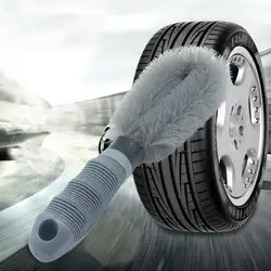 Автомобильная ручка щетка для шин для мытья автомобиля шины мягкая резиновая ручка Чистящая Щетка для машины Вымойте кисть для уборки