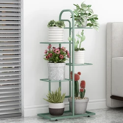 Support de plantes à 6 niveaux, 7 étagères pour Pot de fleurs, support de rangement en fer pour jardinière, pour balcon, décoration de jardin 