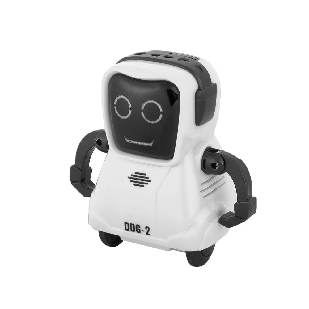 DDG-2, умный мини карманный диктофон, радиоуправляемый робот-регистратор, Свободно вращается на 360 градусов, игрушки для детей, подарок - Цвет: white
