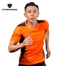 FANNAI футболки для футбола, мужские футболки с коротким рукавом для тренировок, летние футболки для бега