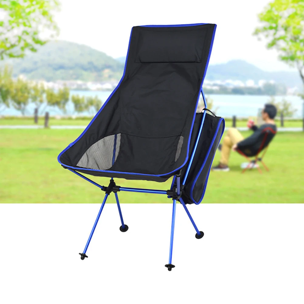 

Hiking Travel High Load BBQ Camping Foldable Anti Slip Seat Portable Fishing Chair Picnic Aluminum Alloy Compact Outdoor