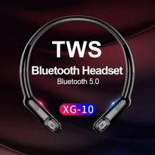 TWS Bluetooth Hi-Fi наушники, включая портативное радио HD стерео беспроводные наушники с шумоподавлением Спортивная гарнитура