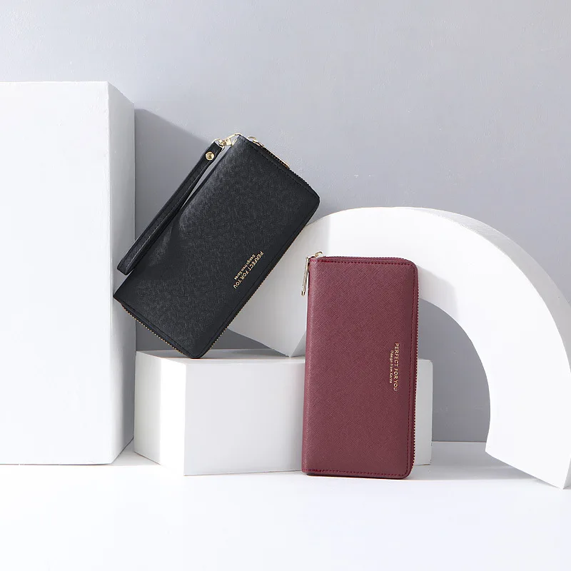 WEICHEN Perfect For You Multi Function Zipper Bag Fashion Weichen Long Wallet Pu Pulse