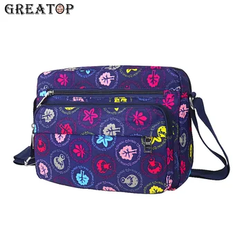

GREATOP New Crossbody Bag Single Shoulder Bag Casual Bag Patterned Cloth Women's Bag Waterproof Nylon Bag Messenger Bags Handbag