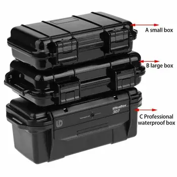 

3 Sizes Outdoor Shockproof Sealed Waterproof Safety Case Equipment ABS Plastic Tool Case Dry Box Toolbox,Fishing Tackle Boxes