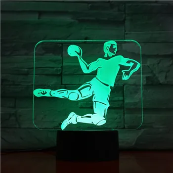 

Basketball Volleyball Gymnastics Tennis Tai Chi Sports DesginLED Lamp 3D Kids Room Sleeping Light USB Touch Table Lamp Lights