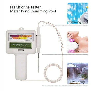 

Portable PH & CL2 Level Meter Water Quality Analysis Measurement Monitor Measuring Water Quality Purity Tester