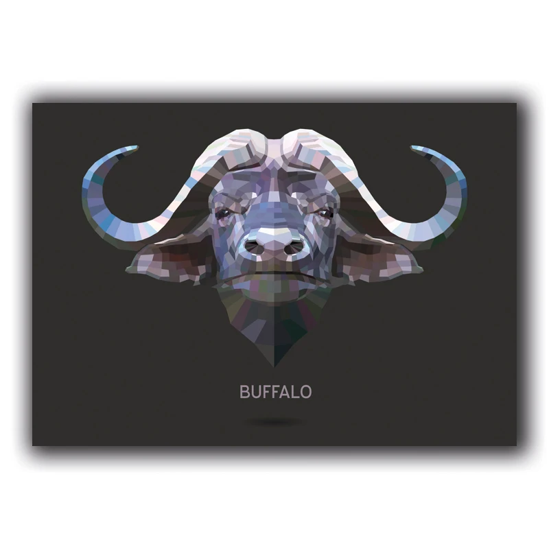 Geometric-Tiger-Posters-and-Prints-Wall-Art-Polar-Bear-Zebra-Baboon-Buffalo-Canvas-Painting-Wall-Picture (7)
