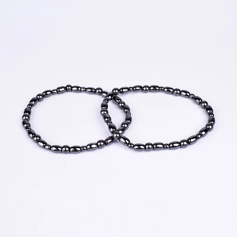 2Pcs Magnetic Weight Loss Effective Anklet Bracelet Black Gallstone Slimming Stimulating Acupoints Therapy Arthritis Pain Relief