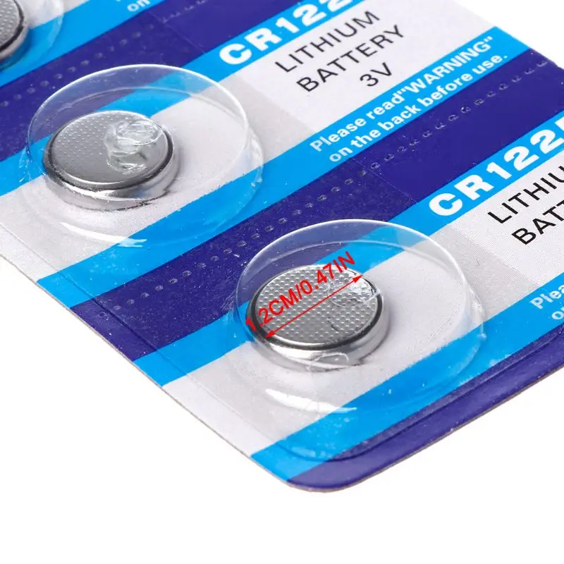 Pilas de litio CR1225 de 3V para coche, 5 uds., botón de pila de moneda electrónica, LM1225 BR1225 KCR1225 CR 1225, juguete de llaves a distancia XXUC