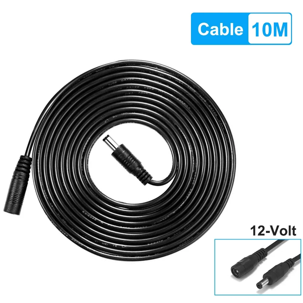 Grommen Mordrin Zeggen Universal 20ft/6 Meters Length Power 10m Extension Cable For Security Cctv  Camera Dc 12v Power Adapter 5.5x2.1mm Dc Plug - Transmission & Cables -  AliExpress