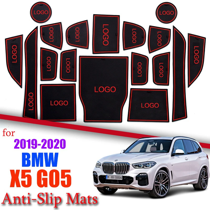 Противоскользящий коврик для подстаканника в виде ворот BMW X5 2019 2020 G05