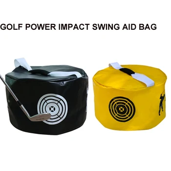 

2pcs Golf Power Impact Swing Aid Practice Training Tool Smash Hit Strike Bag Trainer Exercise Package Multi-function