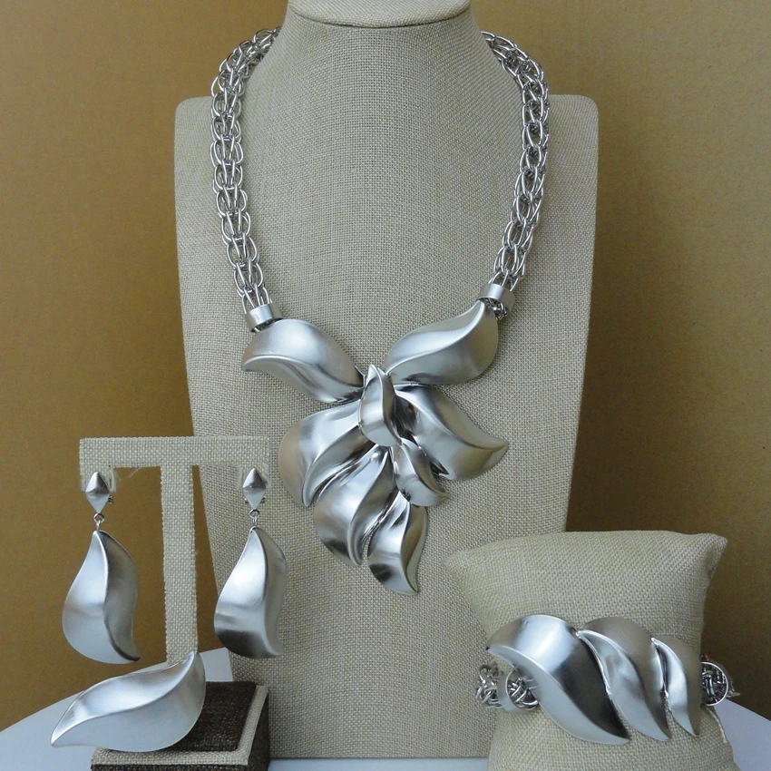 

Yuminglai African Big Jewelry Dubai Gold Jewlery Sets for Women FHK7241
