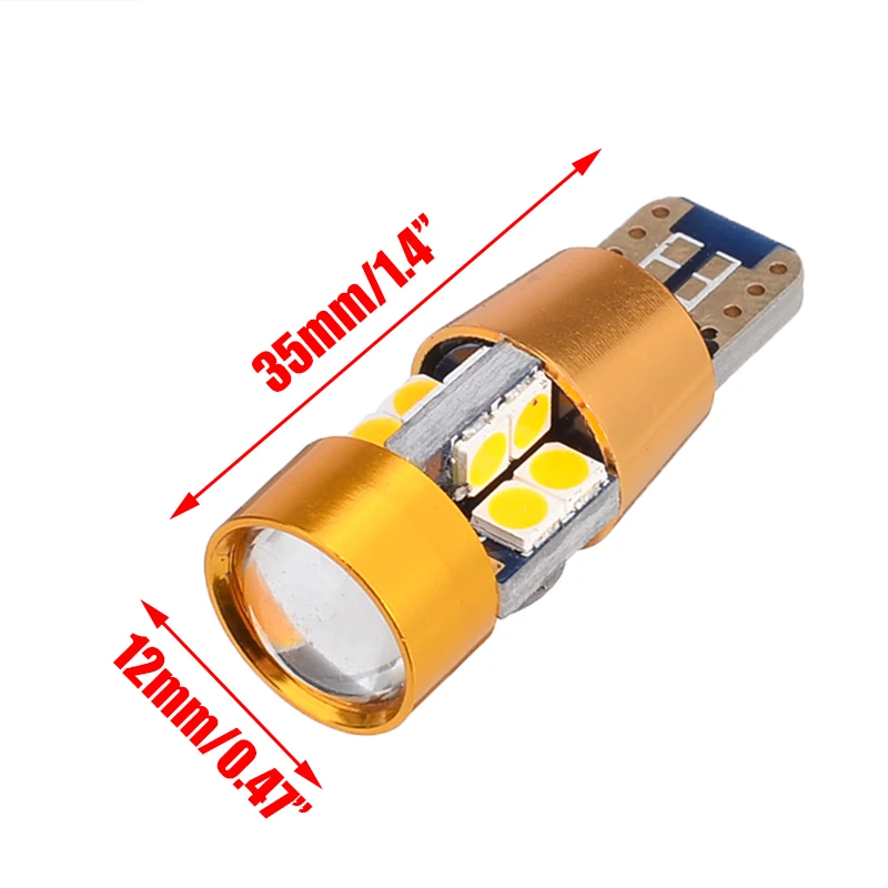 Car Light Source 2pcs/set T10 168 194 2825 W5W 19LED Amber Car Parking Backup Position Light Bulb DC 12V