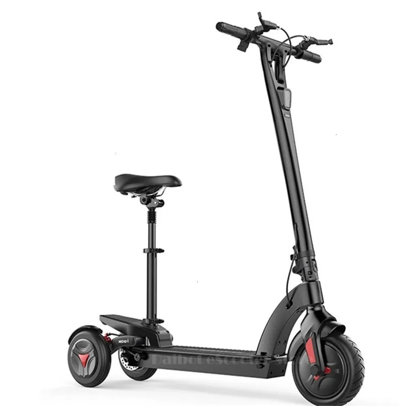 Three Wheel Foldable Electric Scooter 48V 350W E Scooter Stand Up Adult Kick Scooter With Seat                                   (21)