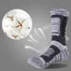 YUEDGE Men 5 Pairs High Quality Winter Cotton Cushion Thicken Warm Breathable Outdoor Sport Hiking Runing Dress Crew Socks ► Photo 2/6