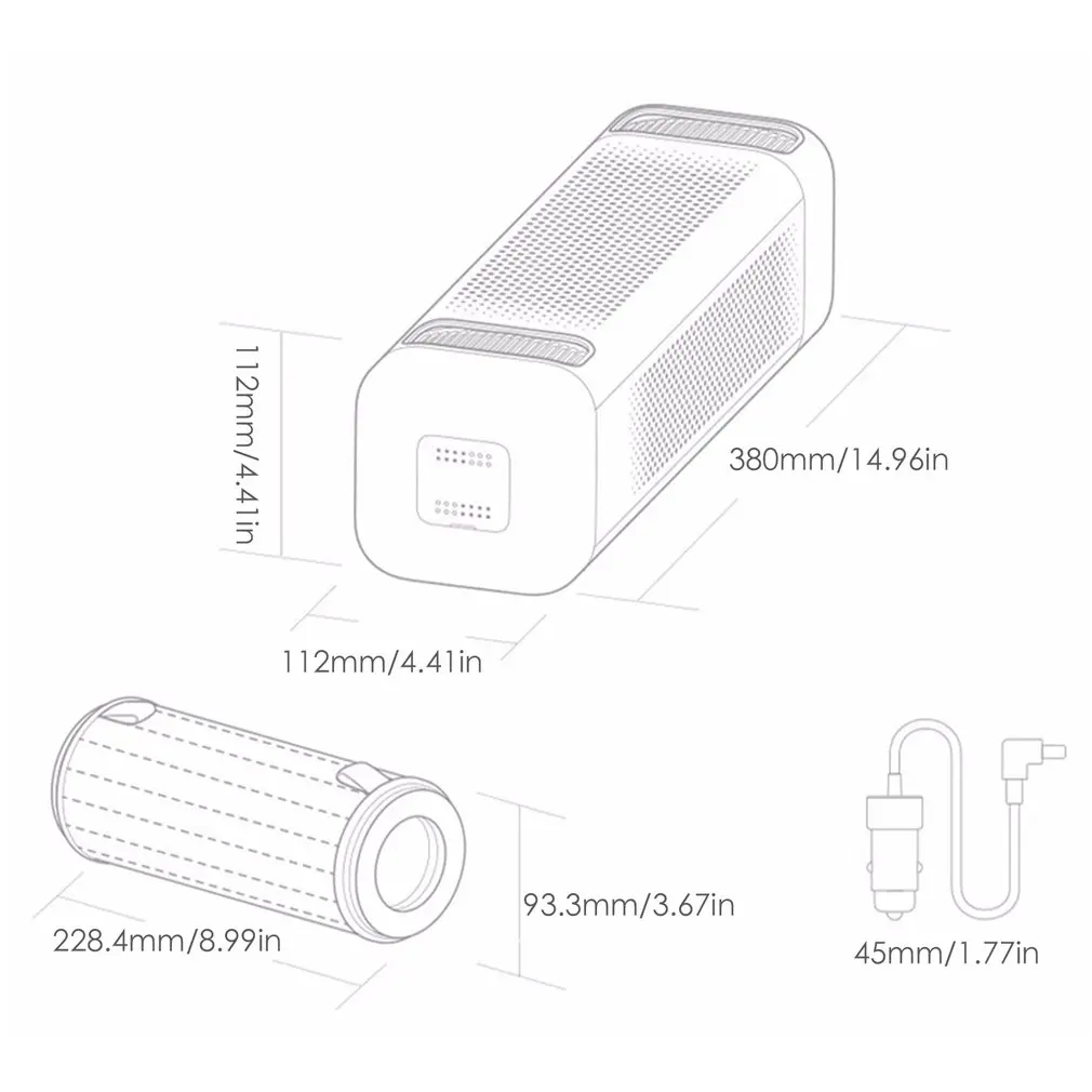 XIAOMI MIJIA очиститель воздуха для автомобиля очиститель воздуха в дополнение к формальдегиду дымка очистители интеллектуальное приложение Bluetooth
