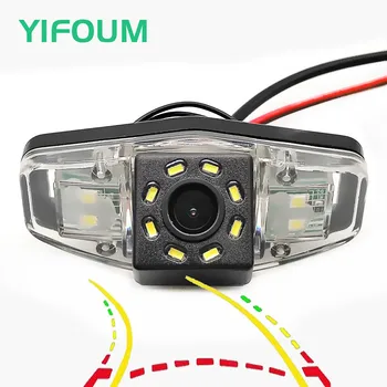 

YIFOUM Dynamic Trajectory Tracks HD 170 Degree Car Rear View Backup Camera For Honda Accord Pilot Odyssey Acura TSX Civic EK FD