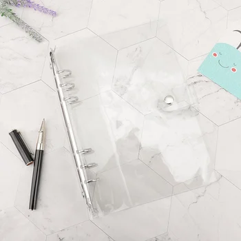 

1 Pcs Transparent Loose Leaf Binder Loose Strap Loose Leaf Inner Core A5 A6 A7 Note Book Planner Office Supplies