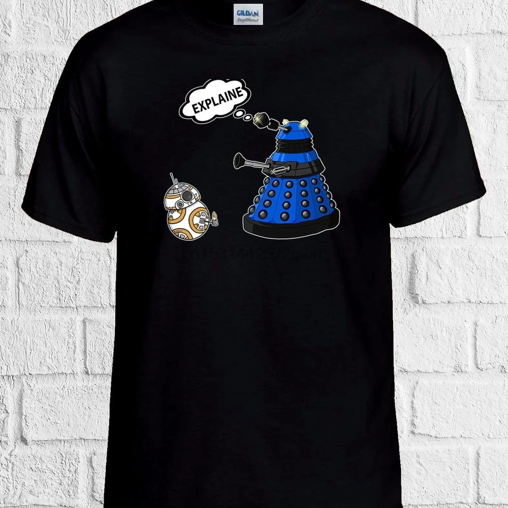 Dalek объяснить сериала &quotДоктор Кто&quot крутая футболка Для мужчин женщин унисекс
