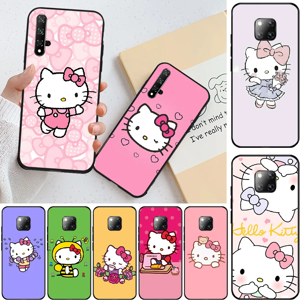 

Reayou Lovely pink Hello Kitty Custom Photo Soft Phone Case For Huawei Honor 8 8X 9 9LITE 10 View9 10 10lite 20lite 20
