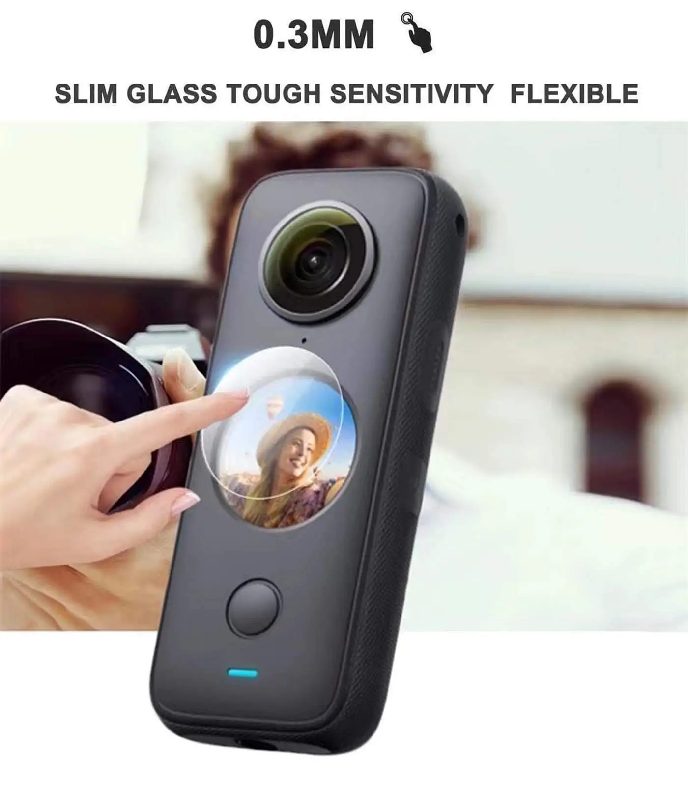 Description Picture 5 of itemTempered Glass for Insta360 ONE X2 Anti-scratch Screen Protector for Insta 360 X2 Action Camera Protective Film Accessories