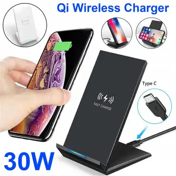 新チー高速充電ステーションiphone 11 10プロxs × xr/airpodsプロワイヤレス充電器s10銀河注/oneplus
