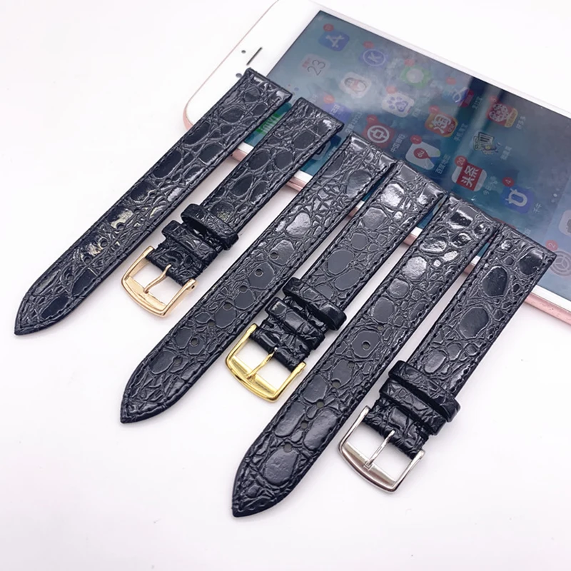 Replacement Watchbands for Longines L2 L4 Genuine Leather Strap 13mm 18mm 20mm Watch Bands for Man Women Bracelet Clasp